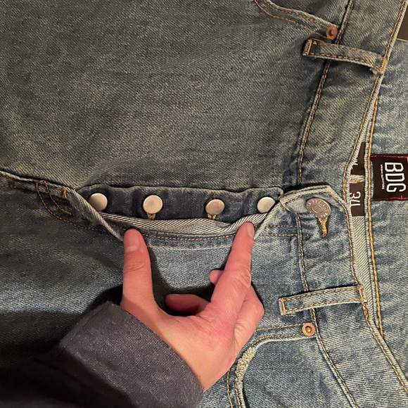 BDG Urban Outfitters High-Waisted Slim Straight Jean - Light Wash - Picture 5 of 6